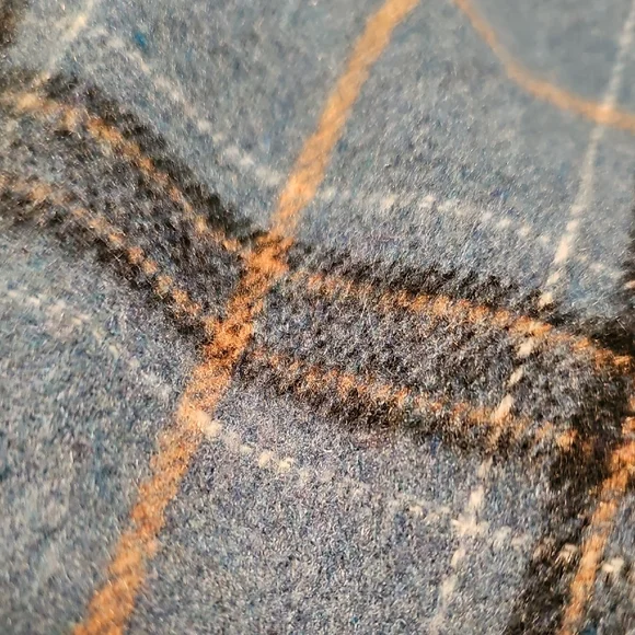 Rain Caper Plaid Hooded Reversable Cape for Women Button Closure One Size Fits M - Picture 2 of 6